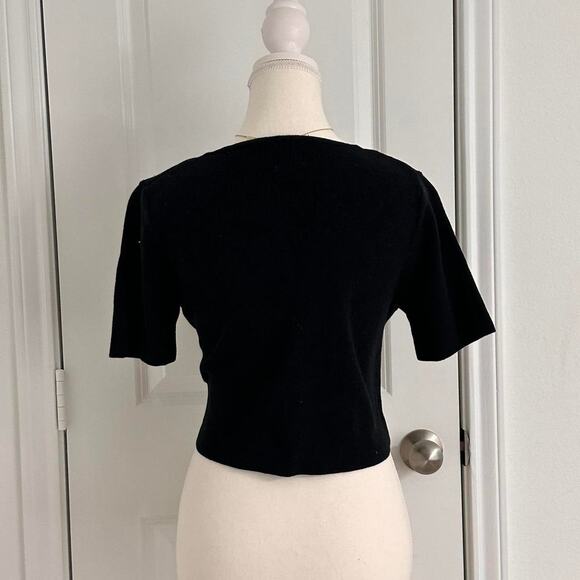 Princess Polly Size Medium (6) Black Great Quality Button Up Top For Summer - Picture 2 of 4